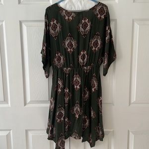 Hunter Green Boho Dress